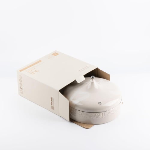 علبة حلويات من مجموعة جوار - بيج و فضي