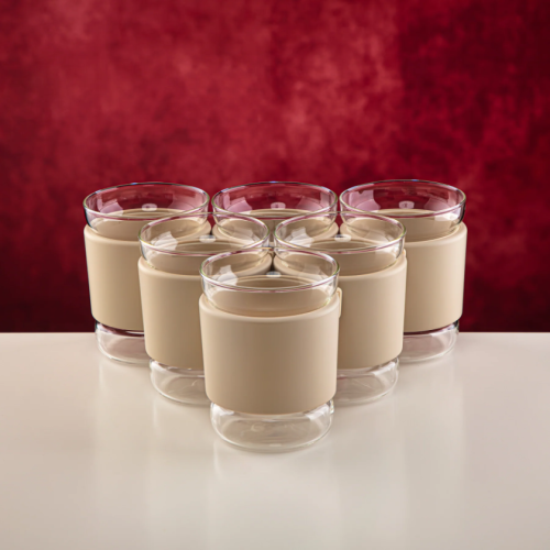 طقم 6 أكواب زجاج