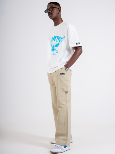 BEIGE NYLON PANTS