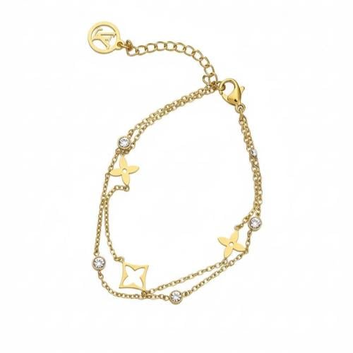 Louis Vuitton logo bracelets, soft