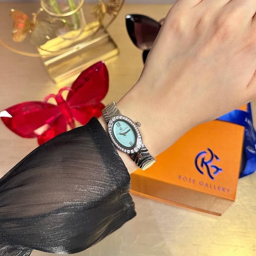 ساعة ايلبس النسائية الفاخرة استيل فضي تيفاني