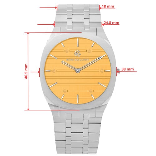 ساعة ارتيست الرجالية الفاخرة استيل اصفر