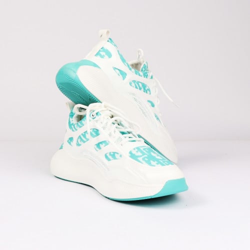 حذاء رياضي رجالي ابيض و سماوي