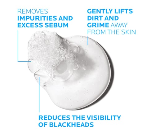 لاروش بوزيه إيفاكلار جل غسول رغوي منظف للبشرة الده...