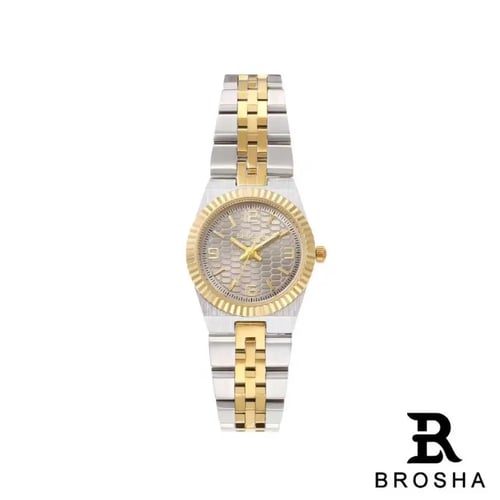 ساعة BROSHA نسائي مينا رمادي