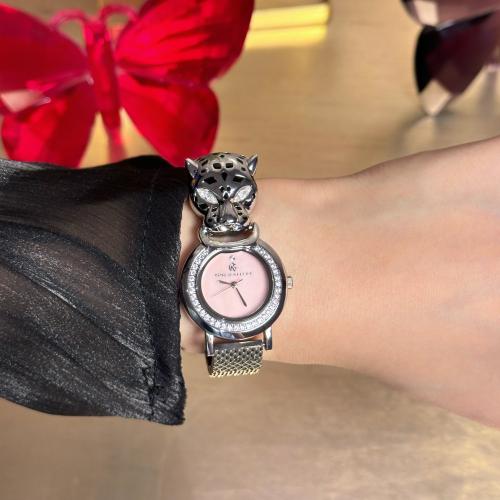 ساعة تيجرس النسائية الفاخرة استيل وردي