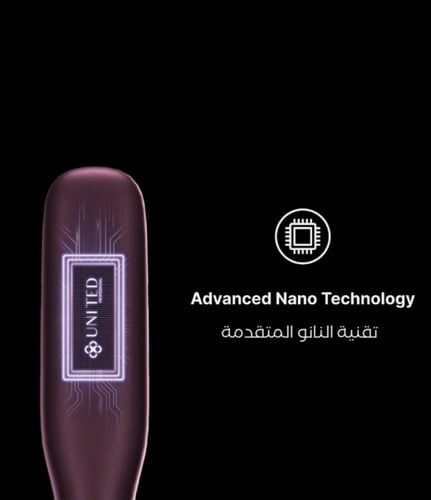 United فرشاة فرد الشعر الأنيقة، مع شاشة LED، تسخين...