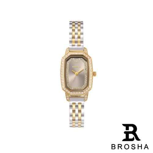 ساعة BROSHA نسائي مينا رمادي