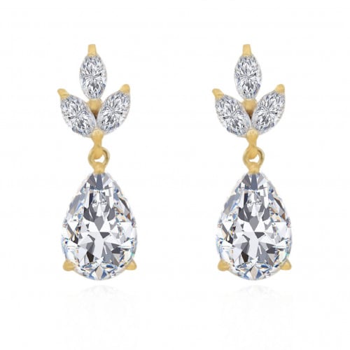 حلق سهرة زركون بتصميم كريستال منوع