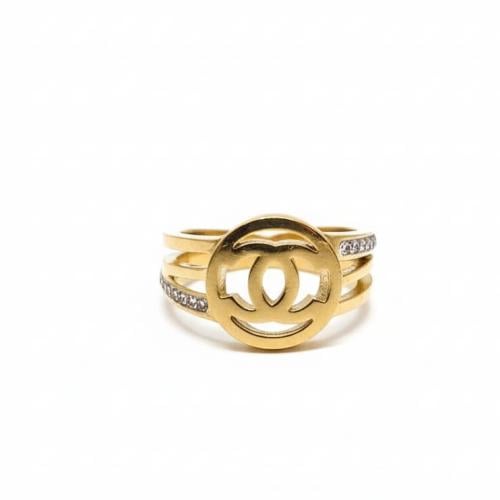 Gold Chanel ring, free size