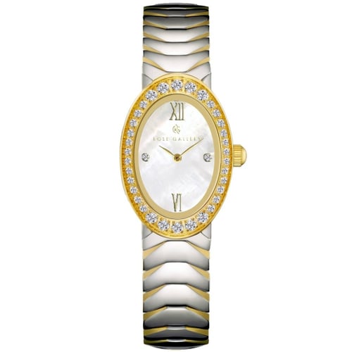 ساعة ايلبس النسائية الفاخرة استيل مكس ابيض