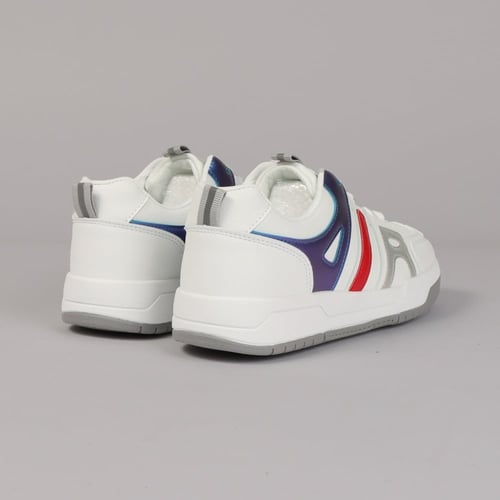 حذاء نسائي برقبة منخفضة أبيض و رمادي