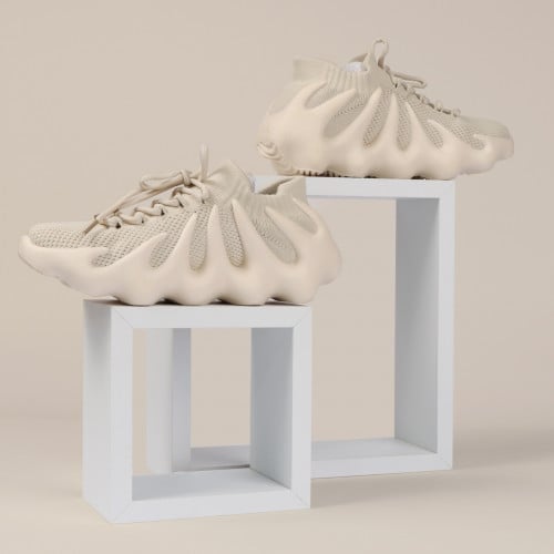 حذاء كاجوال رجالي ثنائي الخامة بيج غامق