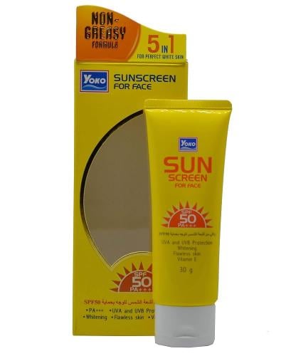 يوكو كريم واقي من الشمس للوجه بمعامل حماية SPF 50