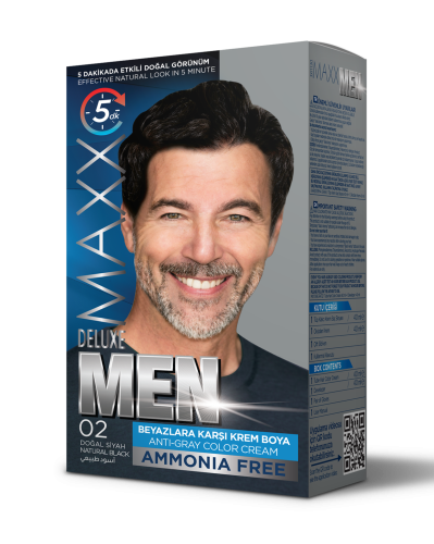 MAXX - ماكس صبغة شعر رجالي (اسود طبيعي "0.2”)