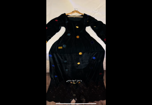 مخوار مخمل دنتيل الزيتي