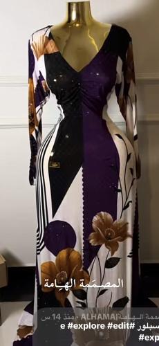 فستان استرتش كرستال مشجر