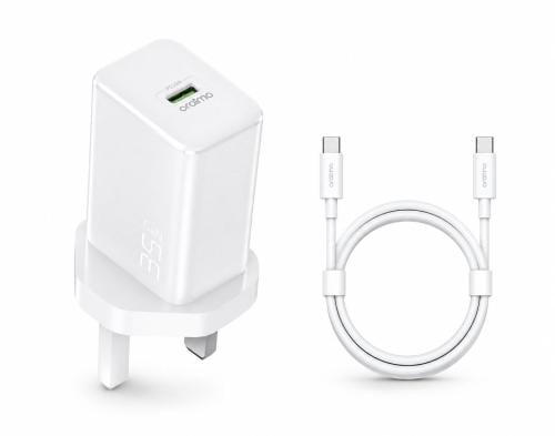 اورايمو - شاحن جداري بمنفذ USB-C وبقوة 35 واط مع س...