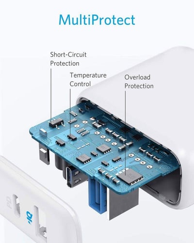 شاحن جداري انكر PD +USB