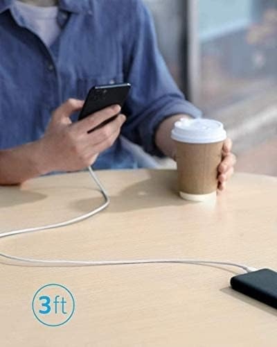 كيبل شحن انكر 322 - من لايتنينق إلى تايب سي 90 سم...