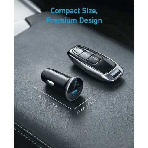 انكر شاحن سيارة منفذ PD منفذ USB بقوة 52.5W