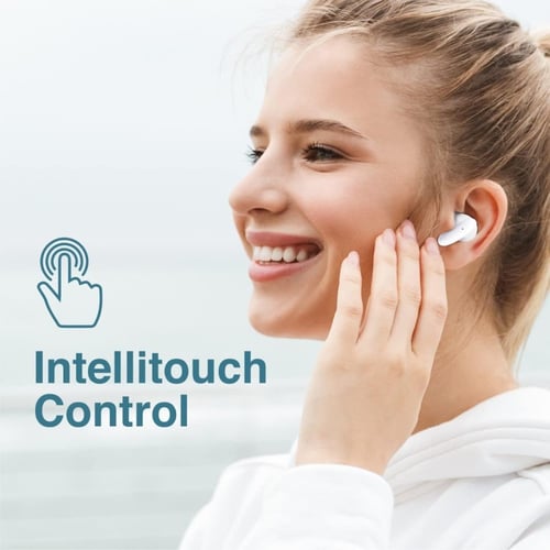 بروميت سماعات ايربودز بلوتوث - ابيض