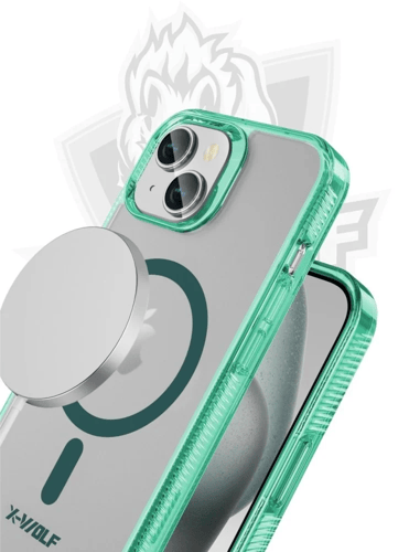 اكس وولف كفر ماج سيف ايفون 15 بلس - الوان متعددة