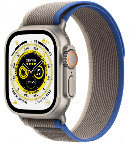 ويوو - سوار الترا لساعه ابل - ازرق رمادي