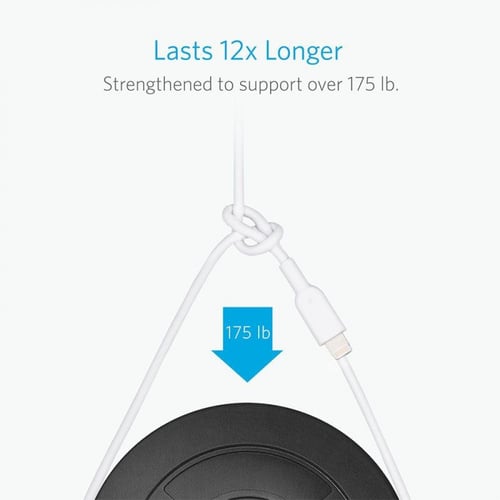 كيبل شاحن انكر باورلاين من USB الى ايفون بطول 1.8...