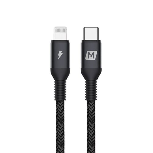 موماكس - كيبل تايب سي تو لايتنينق قماش بطول 1.2 مت...