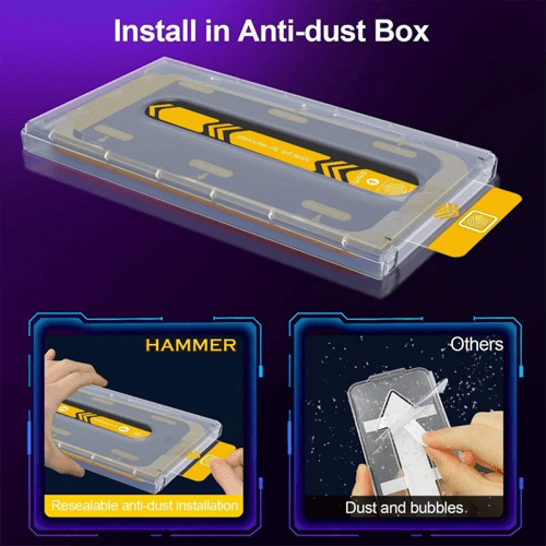 همر حماية شاشة ايفون ذاتي التركيب جودة عالية - خيا...