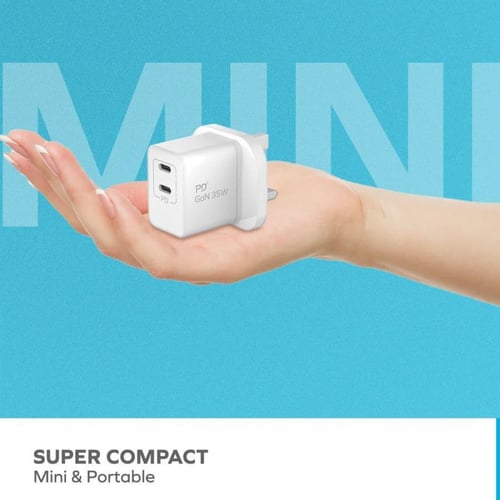 شاحن جداري موماكس ميني بتقنية الجان سريع الشحن بمف...