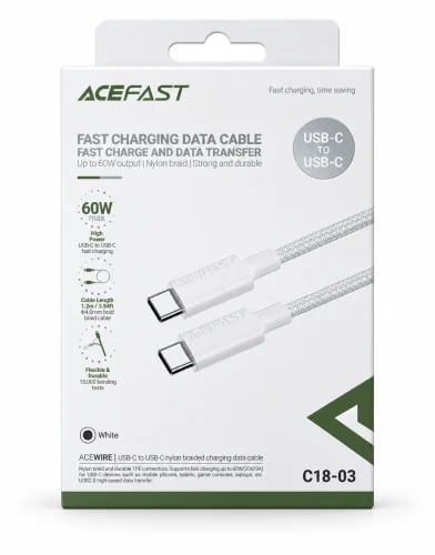 ACEFAST | ايس فاست كيبل تايب سي تايب سي بقوة 60 وا...