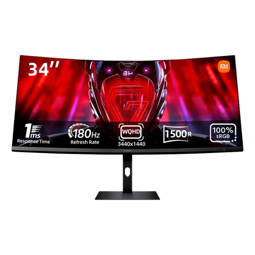 شاشة عرض شاومي منحنية للألعاب G34WQI بدقة WQHD بمع...