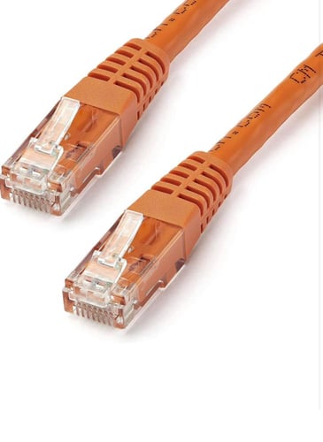 كيبل شبكة 50 متر cat6 لون برتقالي
