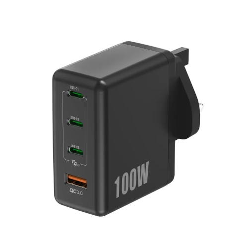 مور باور شاحن بيت بقوة 100 واط 3 منفذ PD ومنفذ USB...