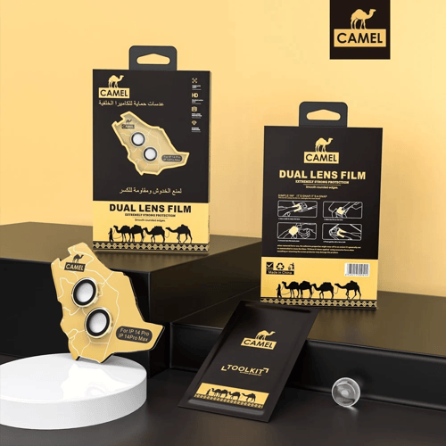 CAMEL عدسات حماية كيمرا ايفون 15 / 15 بلس شفاف