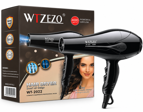 مجفف شعر احترافي WTZEZO WT-2022 بقوة 4000 واط