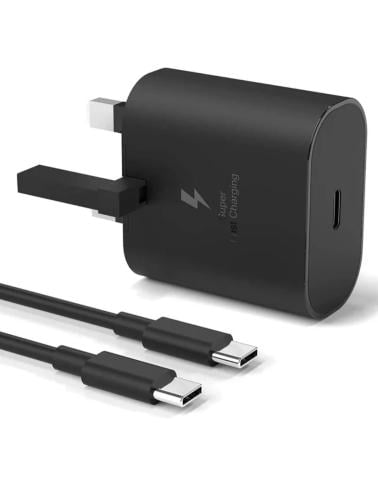 شاحن سامسونج جداري مع كيبل الاصلي 25واط