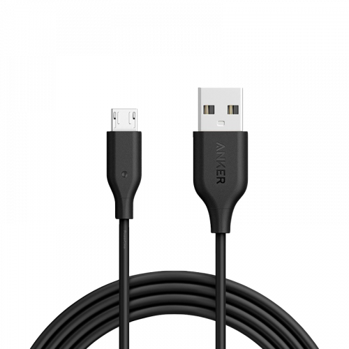 سلك شاحن انكر باورلاين ميكرو يو اس بي 1.8 م اسود ....