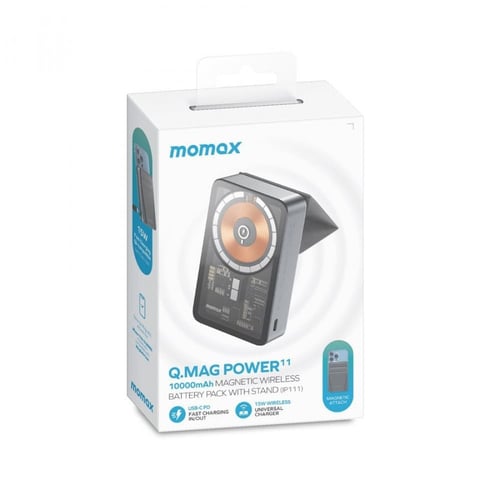 شاحن متنقل موماكس مغناطيسي بتقنية كيو ماج بسعة 100...