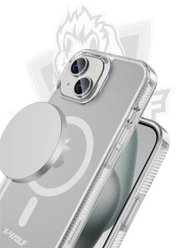 اكس وولف كفر ماج سيف ايفون 15 برو ماكس - الوان متع...