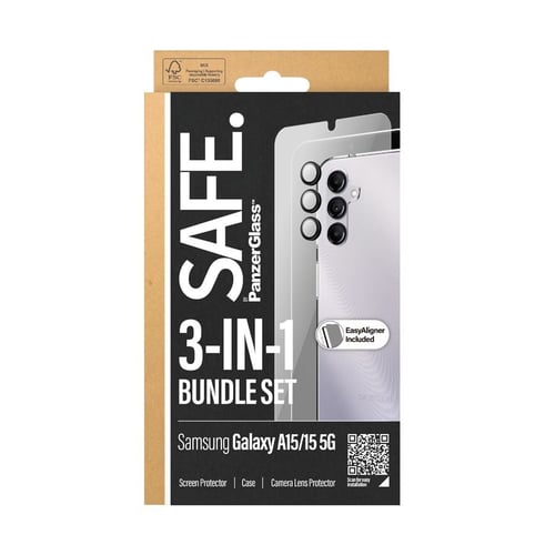 بانزر جلاس SAFE بكج حماية 3 في1 سامسونج جالكسي A15