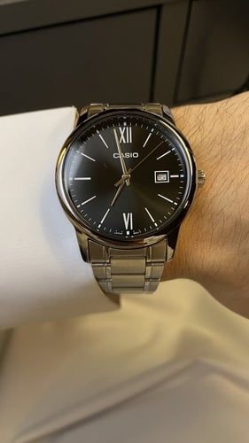 ساعة كاسيو- أسود كوارتز MTP-V002D