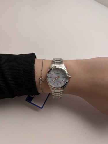 ساعة كاسيو كوارتز - تاريخ / سماوي (نسائيه)