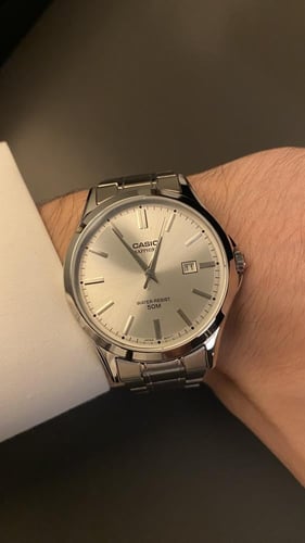 ساعة كاسيو سيليستيا – أبيض – ستانلس ستيل – مقاس 41...