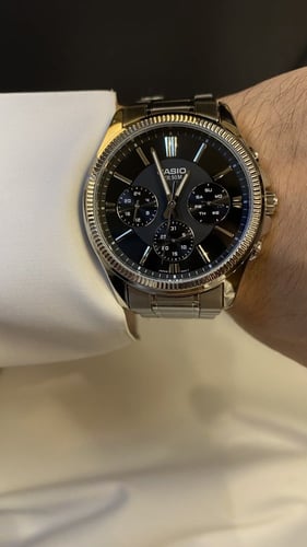 ساعة كاسيو - كرونو أسود