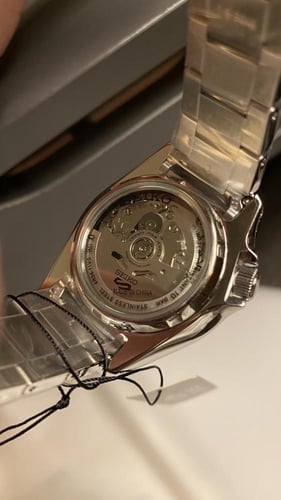 ساعة سيكو 5 اوتوماتيك - رمادي أرقام عربي حجم 40