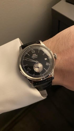 ساعة أورينت - بامبينو كرونو حجم 38.4 اللون أسود