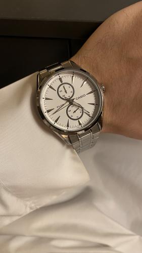 ساعة كاسيو - MTP-SW340 ابيض